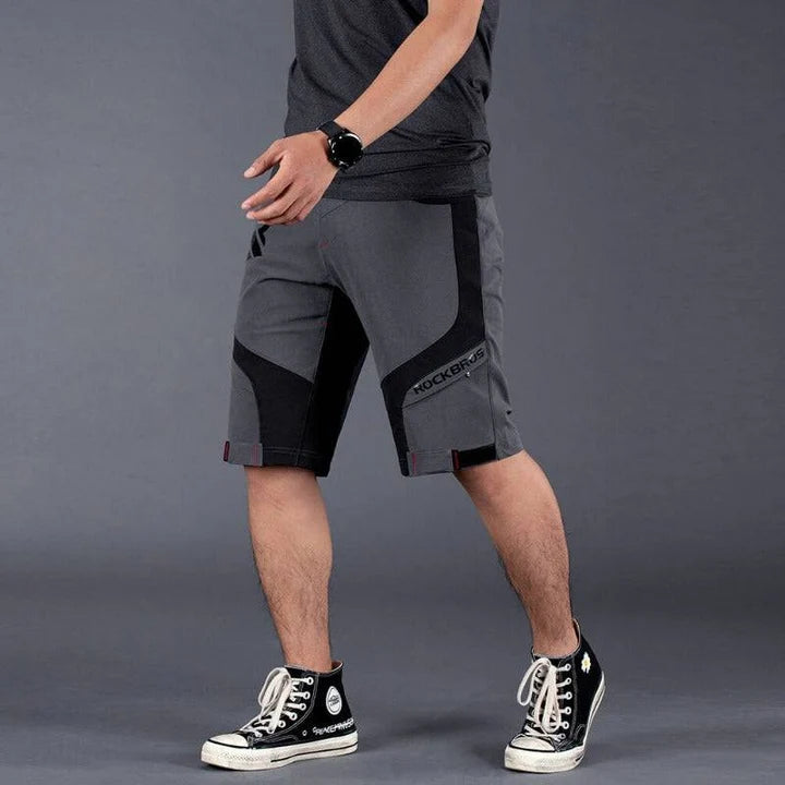 ROCKBROS Herren Fahrradhose kurz 2-in-1 mit 4D Sitzpolster – Atmungsaktiv & Elastisch