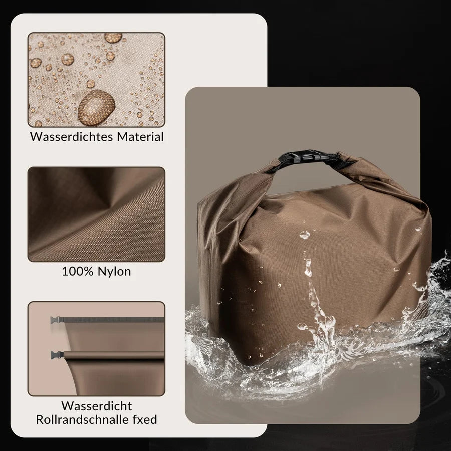 ROCKBROS Wasserdichte Lenkertasche 5,5 L – Abnehmbarer Fahrradkorb