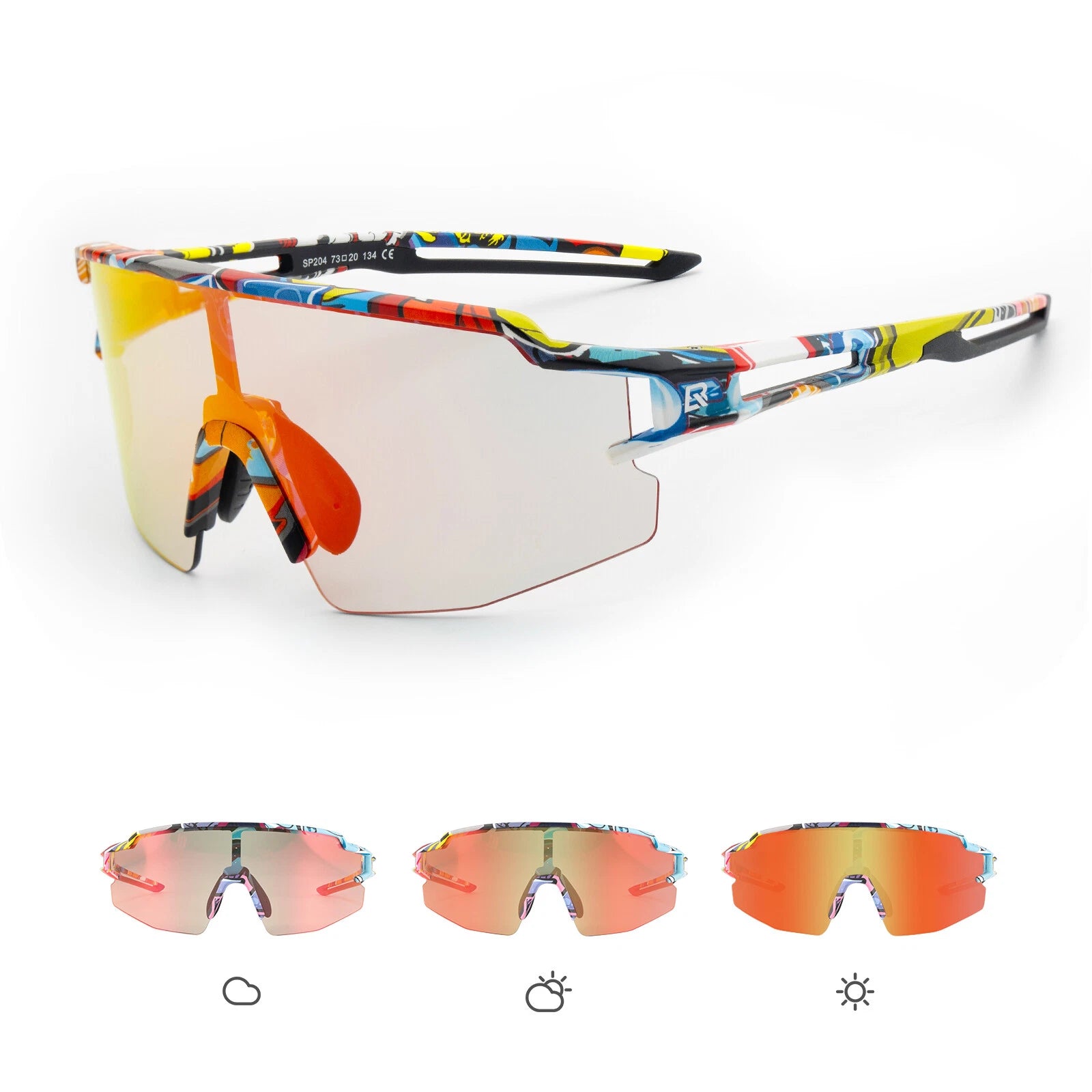 ROCKBROS Sportbrille UV400 – Polarisierte oder Photochrome Radbrille Unisex