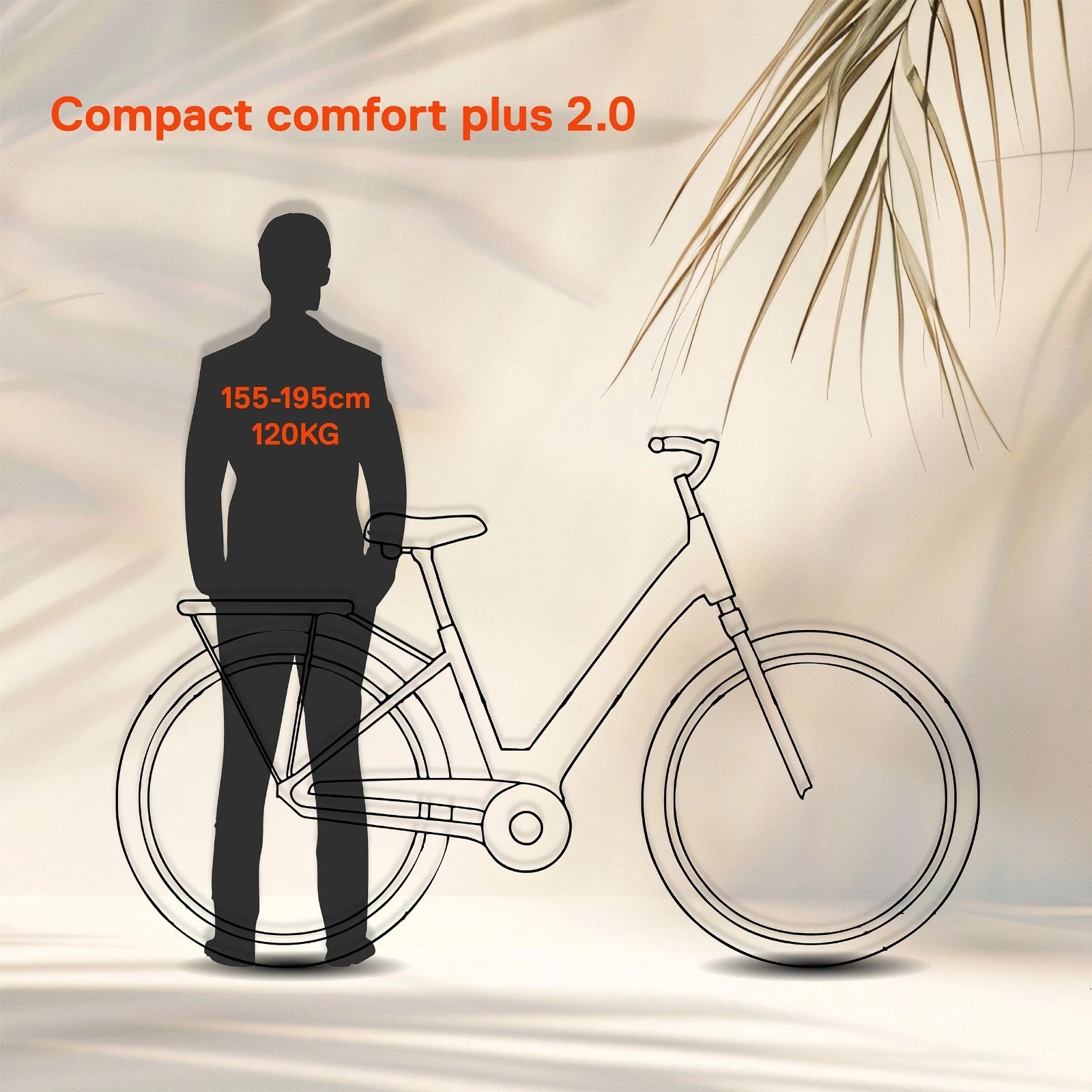 SAXONETTE Klapprad E-Bike Compact Comfort Plus 2.0