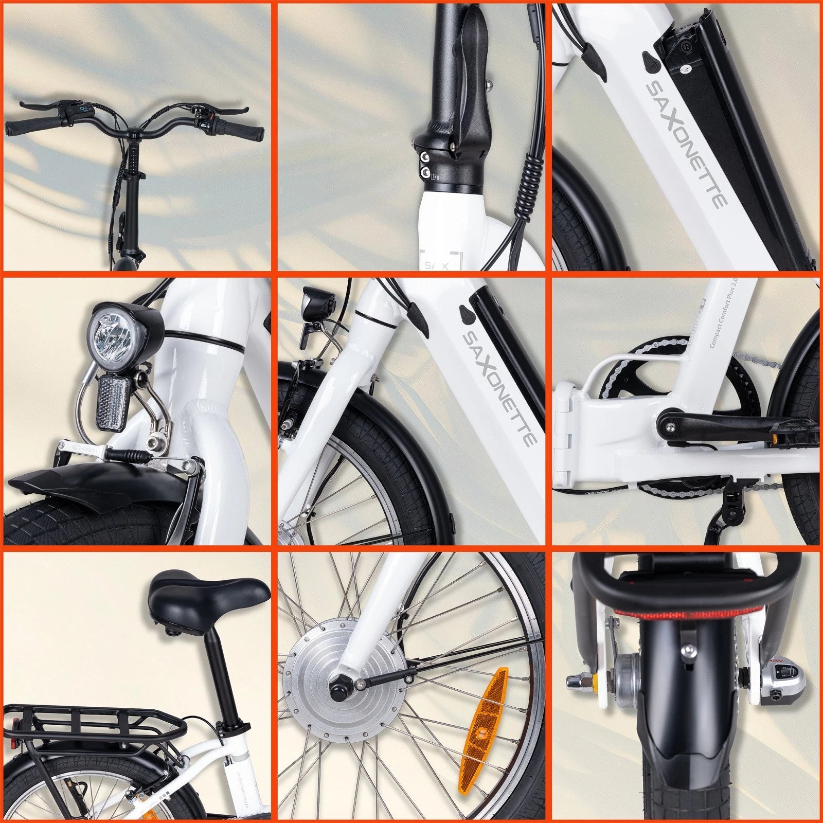 SAXONETTE Klapprad E-Bike Compact Comfort Plus 2.0