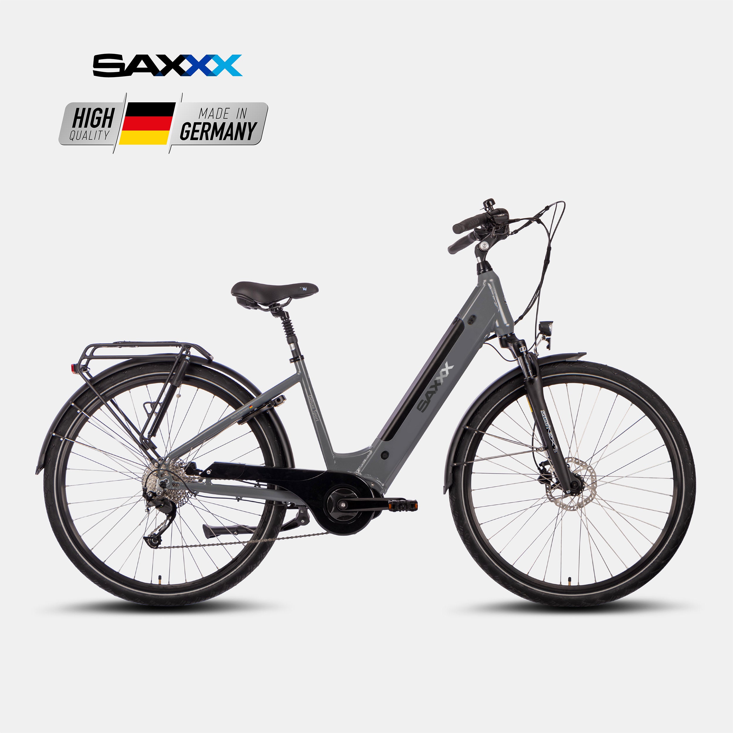 SAXXX E-Bike Deluxe Sport Wave,  Cityrad, Mittelmotor