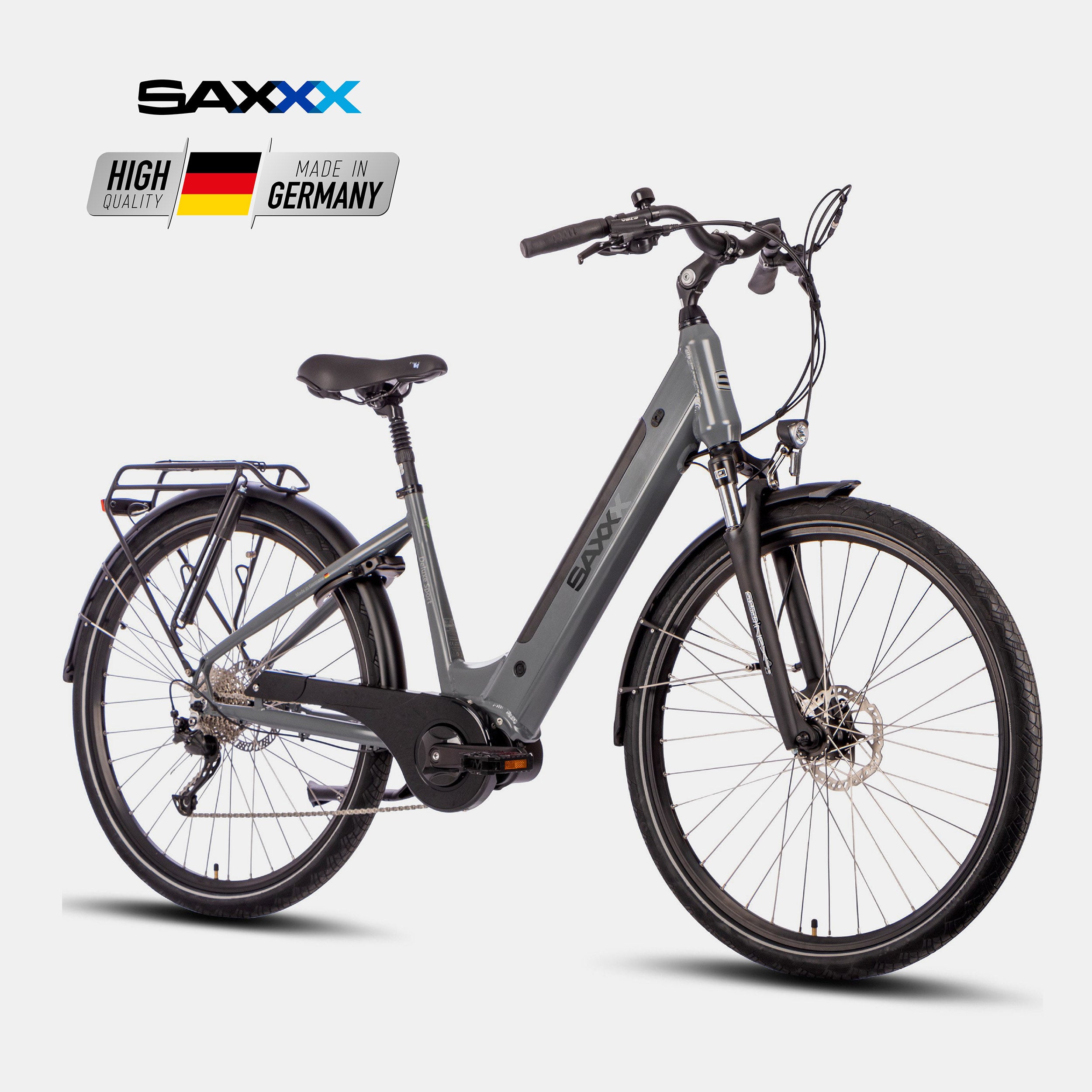 SAXXX E-Bike Deluxe Sport Wave,  Cityrad, Mittelmotor