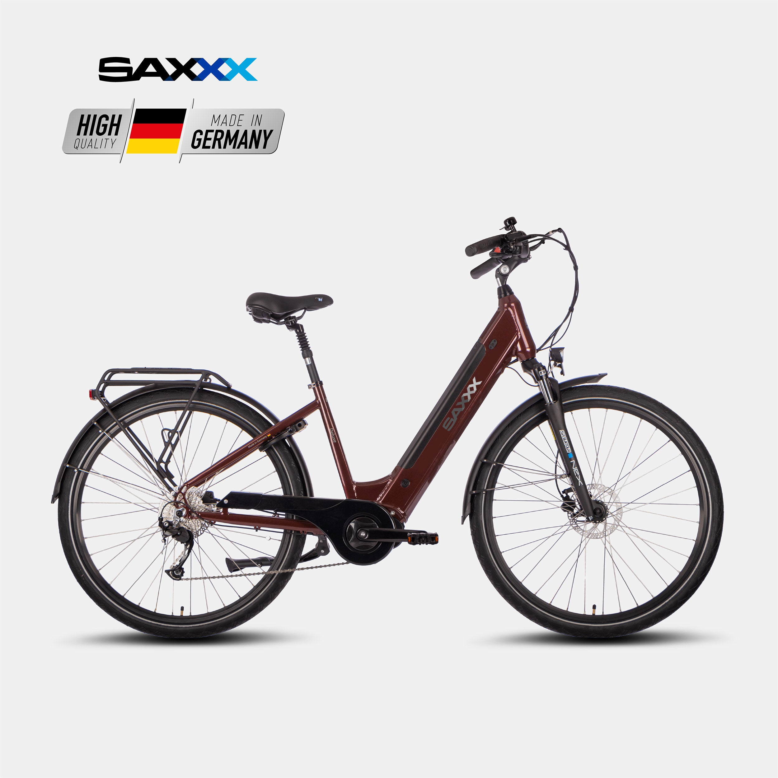 SAXXX E-Bike Deluxe Sport Wave,  Cityrad, Mittelmotor